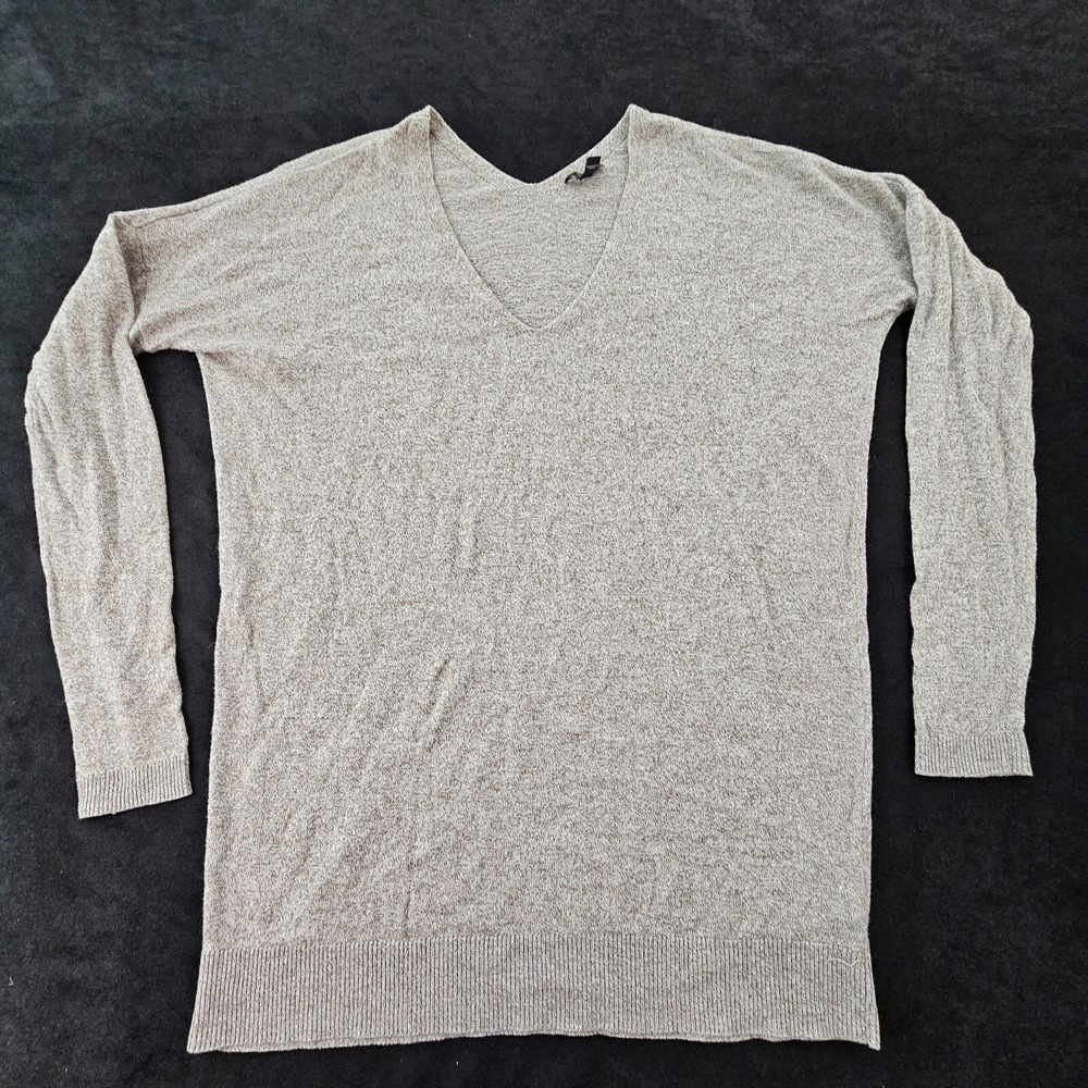 Express Brown Long Sleeve Light Weight Rayon/Nylon/Wool Sweater Women's M
